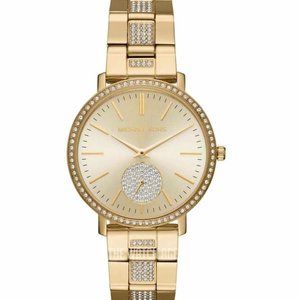 MICHAEL KORS - Gold Tone Jaryn Crystals Pave Women's Watch MK-3811